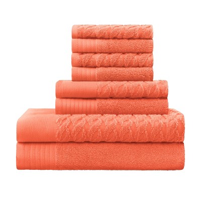 Premium Cotton Herringbone Medium Weight Bathroom Towel Set by Blue Nile Mills