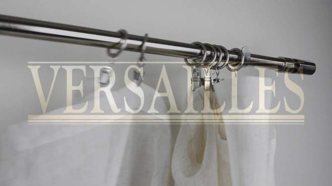 Versailles Home Fashions 7pk Steel Clip Window Curtain Rings - Brushed Nickel, 2 of 5, play video
