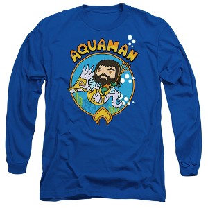 Men’s Aquaman And The Lost Kingdom Chibi Aquaman Long Sleeve T-Shirt - 1 of 4