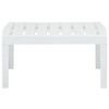 vidaXL Patio Table White 30.7 in.x21.7 in.x15 in. Plastic - 2 of 4