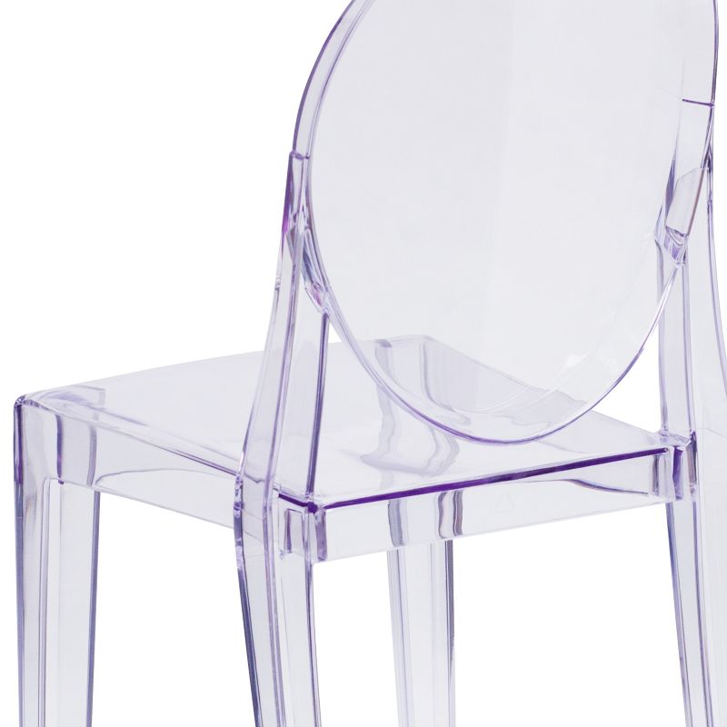 Emma and Oliver Ghost Side Chair in Transparent Crystal, 6 of 13