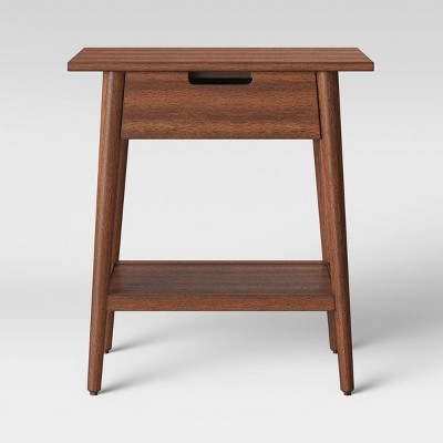 target wood end table