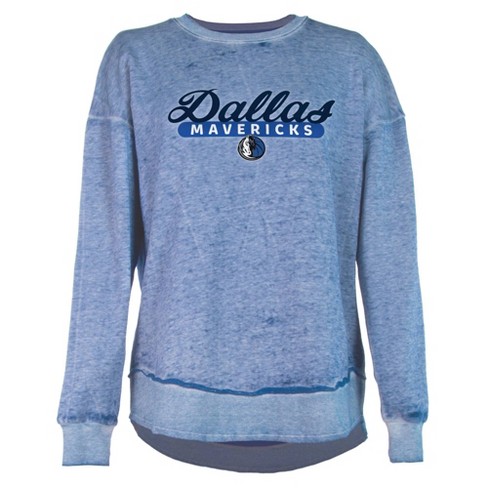 NBA Dallas Mavericks Women's Burnout Crew Neck Fleece Sweatshirt - image 1 of 4