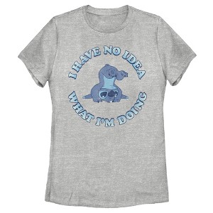 Women's Lilo & Stitch I Have No Idea T-Shirt - 1 of 4
