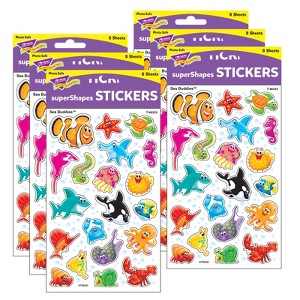 TREND Sea Buddies™ superShapes Stickers-Large, 160 Per Pack, 6 Packs - 1 of 4