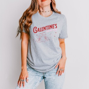 Galentine's Social Club Glitter - Women's Short Sleeve Graphic T-Shirt - 1 of 4