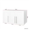 SKRAN Stackable Wall Mounted Storage Cabinet, 11.81" D x 31.50" W x 29.92" H- MDF Material - 3 of 4