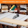 Table Saw,Multifunctional Saw with Stand & Push Stick, 90° Cross Cut & 0-45° Bevel Cut, 5000RPM, Adjustable Blade Height for Woodworking - 4 of 4