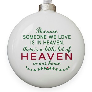 Heaven In Our Home Personalized Deluxe Memorial Ornament - 1 of 3