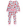 RuffleButts SoftSnooze Toddler Girls Ruffle Long Sleeve Pajama Set - 2 of 4