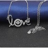 Love Design Sterling Silver CZ Pendant Necklace Womens Ginger Lyne Collection - 3 of 4