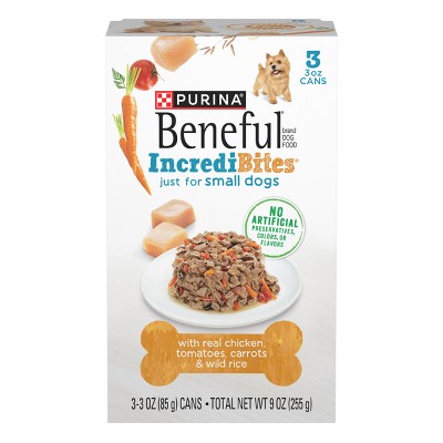 Beneful IncrediBites Wet Dog Food for Small Dogs - 3oz/3pk