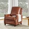 Theresa Transitional Style Upholstery Genuine Leather Recliner with Nailhead Trim for Living Room and Bedroom| ART OF LIVING DESIGNS - 3 of 4