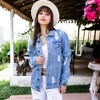 Anna-Kaci Women's Denim Not Your Boyfriends Jean Jacket - 3 of 4