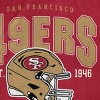 NFL San Francisco 49ers Vintage Arch Cozy Knit Throw Blanket - 3 of 4
