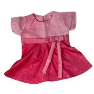 Doll Clothes Superstore Pink Sparkle Dress Fits 15-16 Inch Baby Dolls - 1 of 4