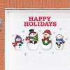 Collections Etc Happy Holidays Snowmen 26-Piece Garage Door Magnets White - 2 of 2