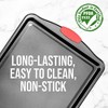 NutriChef 15" Non-Stick Cookie Sheet, Medium Gray Quality Carbon Metal W/ Red Silicone Handles - 3 of 4