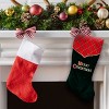 Northlight 19" Green and Red 'Merry Christmas' Christmas Stocking - 3 of 3