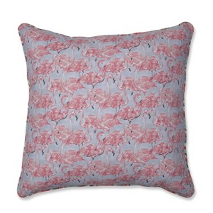 Beach Social Bloom/Splash Zone Bellini Oversize Square Throw Pillow - Pillow Perfect, Pink Gray Blue
