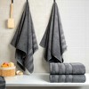 American Soft Linen 4 Piece 100% Cotton 27x54" Salem Bath Towel Set - 2 of 4