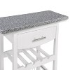 LunaLulinlk Mobile Rolling Kitchen Island Trolley Serving Cart - 3 of 4