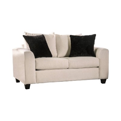 Tanner Angled Arm Loveseat Ivory - HOMES: Inside + Out