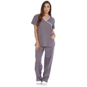 Just Love Women's Nurse Scrub Sets - Mock Wrap Style for Comfort and Style - 1 of 3