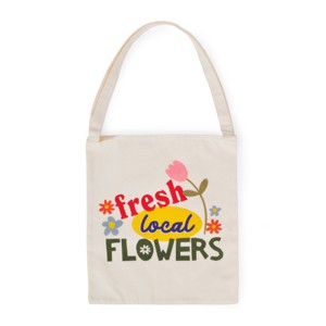 Canvas Tote Bag Fresh Local Flowers - Bullseye's Playground™ : Target