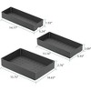 Acekool 3 Pack Pull Out Cabinet Organizer – Slide-Out Storage Drawers, No-Drill, 3 Sizes for Kitchen, Pantry, Bathroom, Black - 3 of 4