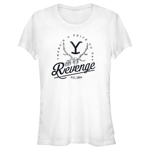 Juniors Womens Yellowstone There's a Price to Pay for Revenge T-Shirt - 1 of 4