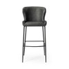 Maven Lane Naomi High Back Vegan Leather Bar Height Bar Stool - 3 of 4
