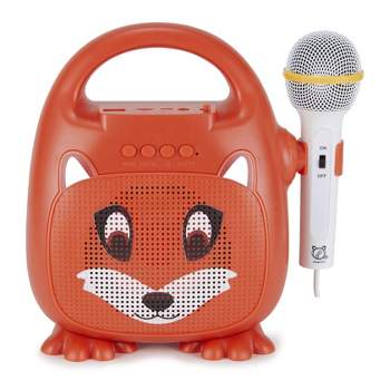 Kidzlane Máquina de karaoke para niños, máquina de canto con 2 micrófonos y  Bluetooth, 100 canciones precargadas, reproductor de música para niños con