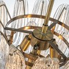 ALOADECOR Mid-Century Modern Chandelier Clear Art Glass Pendant Light In Antique Bronze Finish For Dining Room Foyer Bedroom - 2 of 4