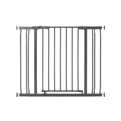 Dreambaby L2098BB Ava 29.5 to 39.5 Inch Baby and Pet Pressure Mounted Safety Gate with Stay Open Feature for Doors, Stairs, and Hallways, Gray