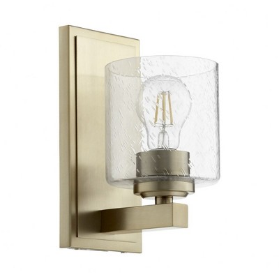 Quorum Lighting 1 - Light Sconce in  Aged Brass