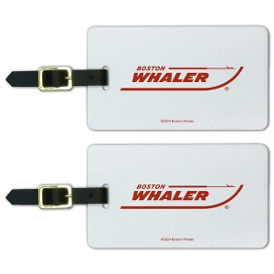 Boston Whaler Red Logo Luggage ID Tags Set of 2 - 1 of 4