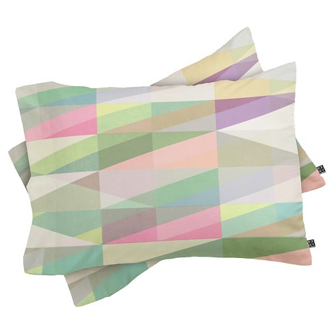 Mareike Boehmer Nordic Combination 8 XY Lightweight Pillowcase Standard Green - Deny Designs - image 1 of 3