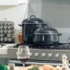 Granite Ware 15 Qt Heavy Gauge Stock Pot With Lid. (Speckled Black) Enamelware. Stainless Steel. Suitable for Cooktops, Oven To Table - 4 of 4