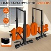 NAYSAYE Dip Bar Station with Adjustable Pull Up Bars Heavy Duty Parallettes for Full Body Workout Home Gym, Black, 27.95"*12.80"*8.66" - 2 of 4