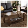 Pierce Mid-Century Modern Finished Coffee Table: Rubberwood Shelf, Lounge Style - Baxton Studio - 4 of 4