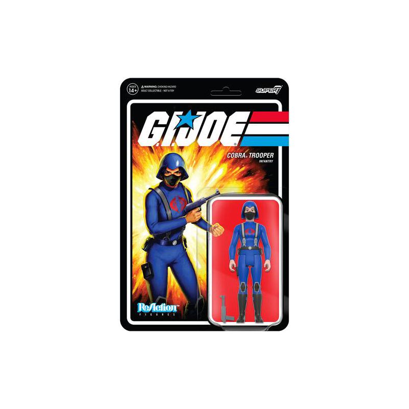 Super7 - G.I. Joe Reaction Wave 4 - Cobra Female Trooper Short Black Hair, 1 of 4