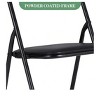 black- 5 Piece Foldable Table And Chair Set, Portable Upholstered Card Table And Chair, Metal Frame Folding Children Activity's Table And Chair Set F - 4 of 4