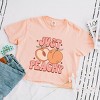Simply Sage Market Just Peachy Colorful Peach Boxy Crop Top - 3 of 4