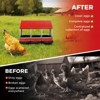 Chicken Nesting Box 3-Compartment Roll-Out with Pull-Out Trays, Egg Nesting Boxes for Hens, Chicken Coop Laying Box,Easy Wall Mounting - 4 of 4