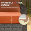 Buenhomino 6-inch Outdoor Cushion Set, 24"x24" Replacement Water Resistant Zippered Cushion for Chairs,8 Colors - 4 of 4