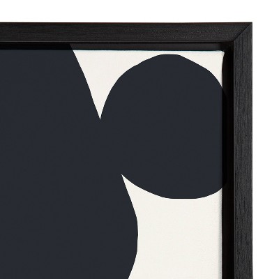 Quiet Jungle Black and White Abstract Canvas Art