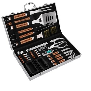 Itopfox 35pcs Deluxe Grilling Gifts Set for Birthday Fathers Day, Stainless Steel BBQ Accessories Kit for Men Dad, Professional Grill Tools Utensils - 1 of 4