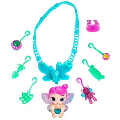 Baby Alive Glo Pixies Minis Carry ‘n Care Necklace Sugar Sprinkle Baby Doll - image 1 of 4