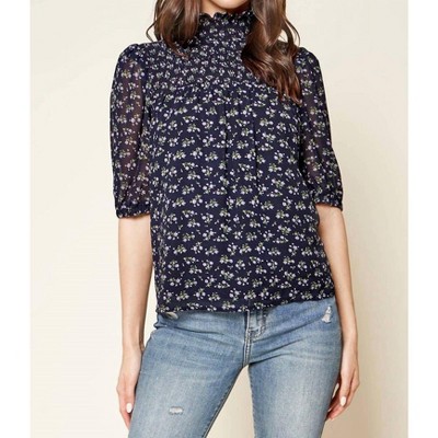Women's Reeva Floral Smocked Top - SUGARLIPS